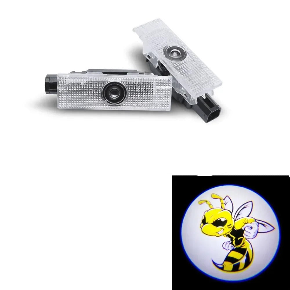 2PCS Led Car Door Laser Projector Welcome Lamp For Dodge Challenger