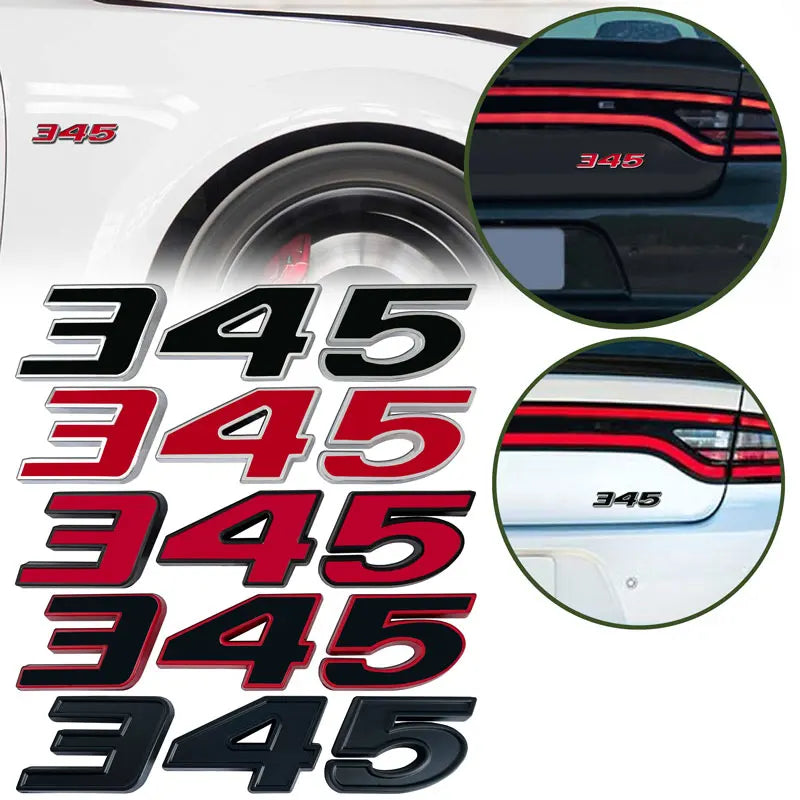 Metal 392 345 6.4L Emblem Trim For Dodge Charger/Challenger