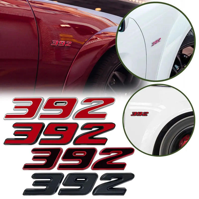 Metal 392 345 6.4L Emblem Trim For Dodge Charger/Challenger