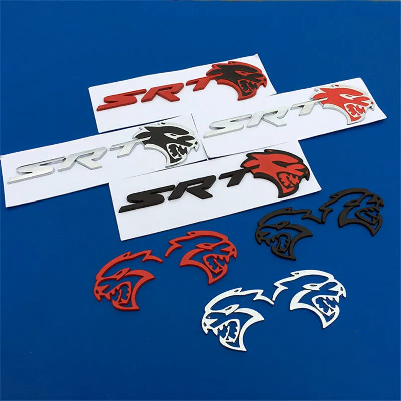 3D Metal Hellcat Full Set Emblem Trim For Dodge Charger/Challenger