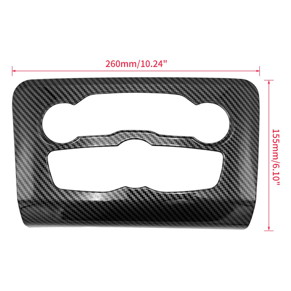 ABS Carbon Fiber Central Control Console Trim For Dodge Charger
