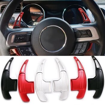Aluminum Steering Wheel Paddles Shifters Trim For Mustang