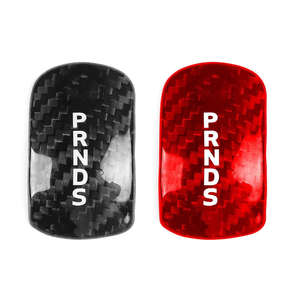 Carbon Fiber Gear Shift Knob Cover Head Trim For Mustang