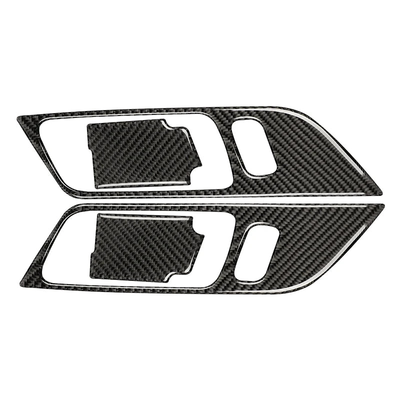 Carbon Fiber Door Handle Frame Trim For Mustang