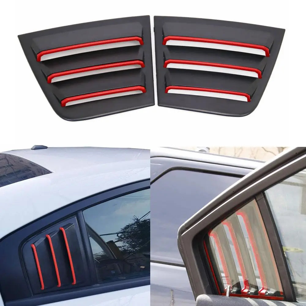 Side Window Louvers Air Vent Scoop For Dodge Charger