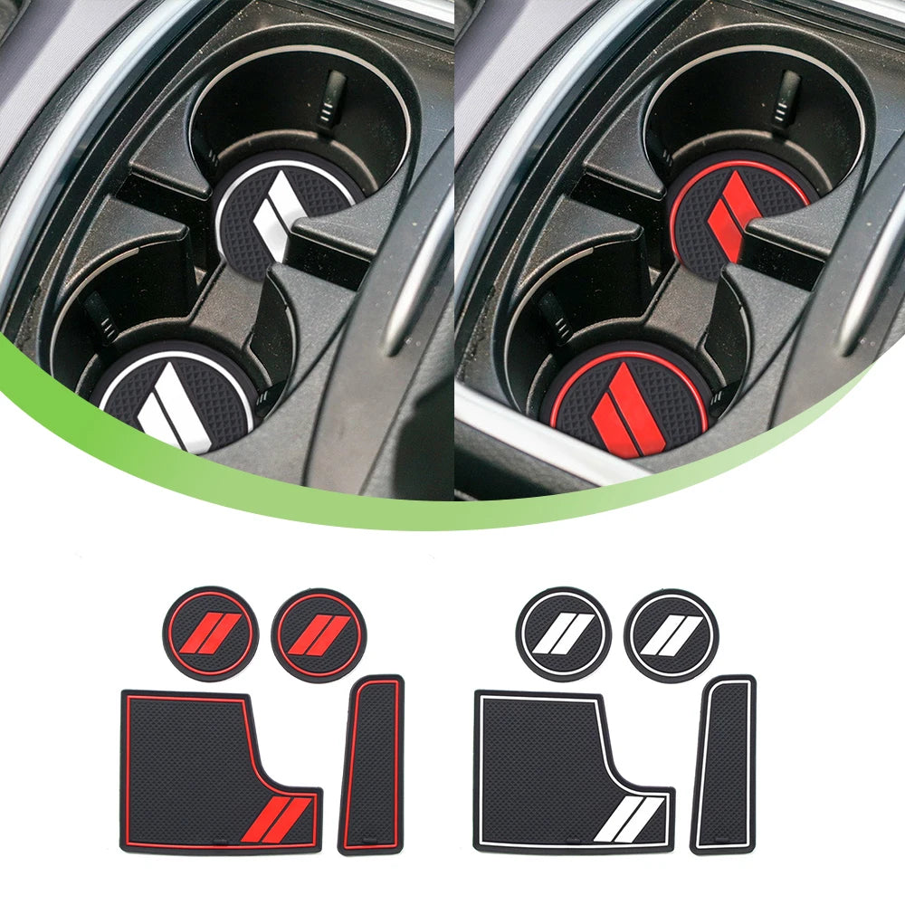 Non-slip Mat Water Cup Holder Trim For Dodge Charger