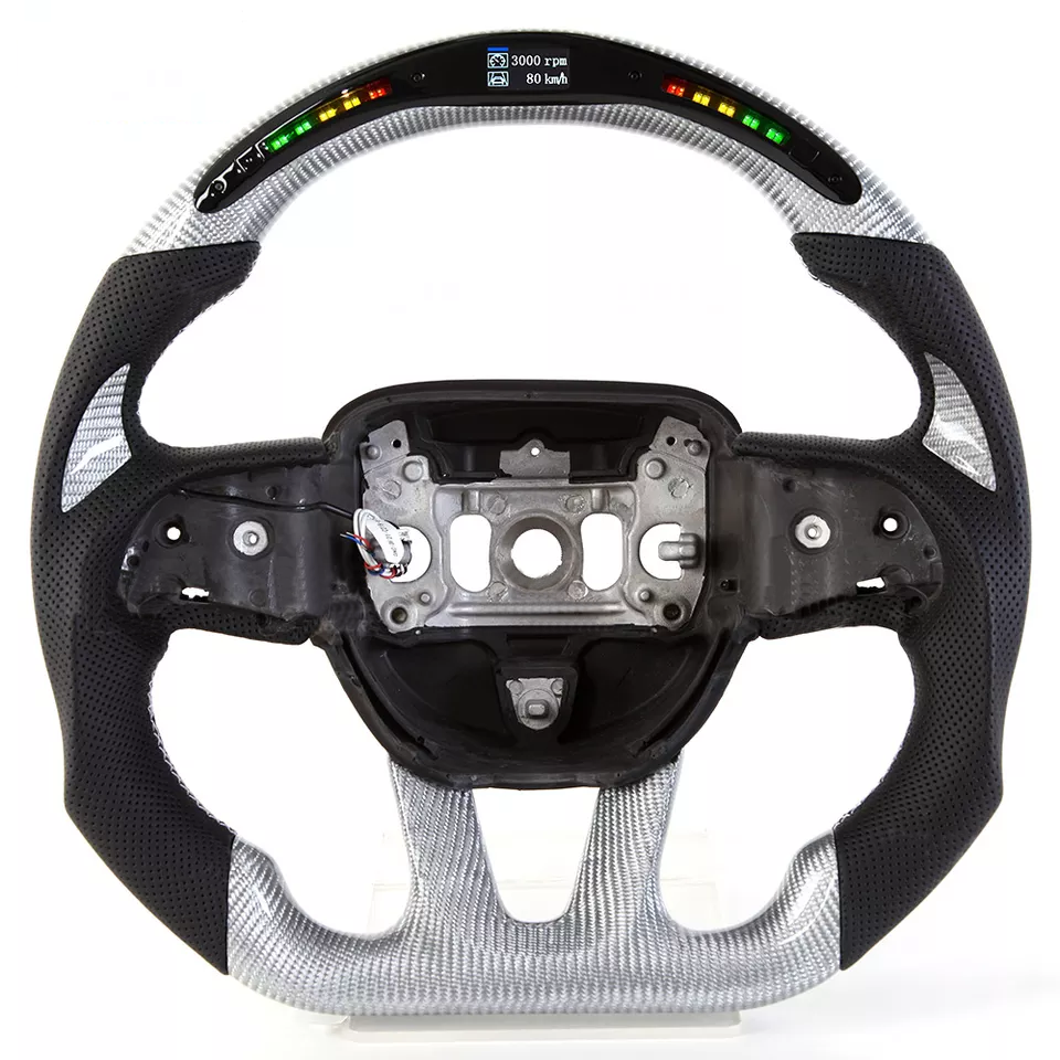 Carbon Fiber Steering Wheel For Dodge Challenger / Durango / Charger