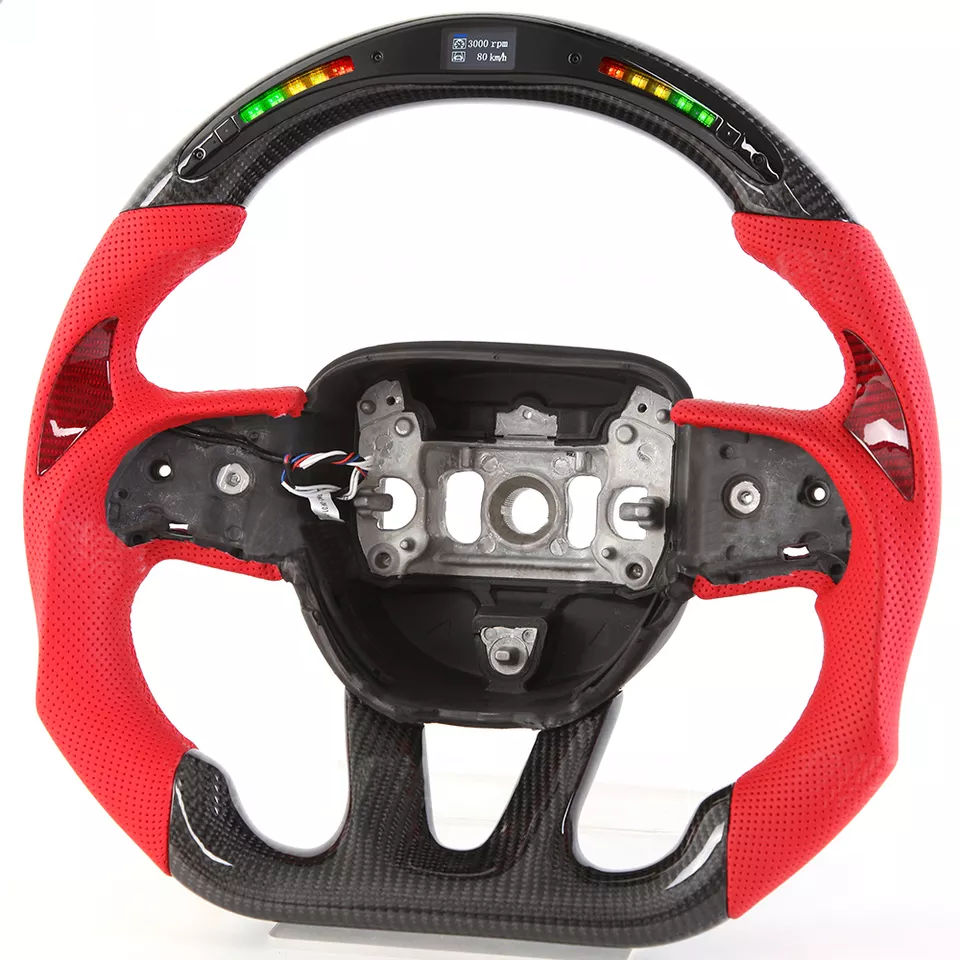 Carbon Fiber Steering Wheel For Dodge Challenger / Durango / Charger