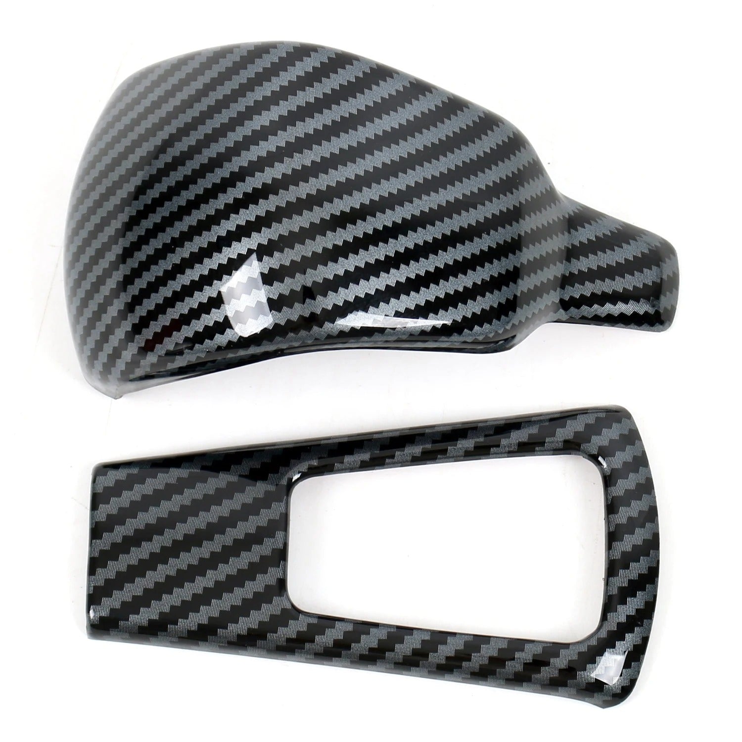 ABS Carbon Fiber Gear Shift Knob Head Cover For Ram TRX