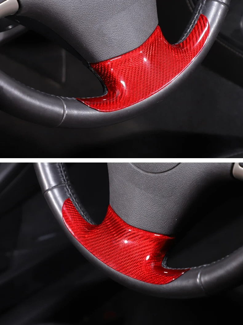 Carbon Fiber Bottom Steering Wheel Cover Trim For C6 Corvette