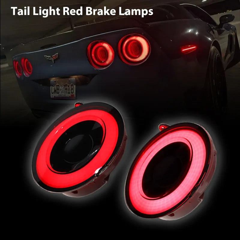 4pc 3D Optic LED Tail Light For C6 Corvette