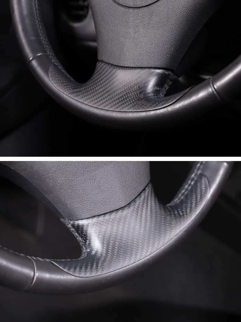 Carbon Fiber Bottom Steering Wheel Cover Trim For C6 Corvette