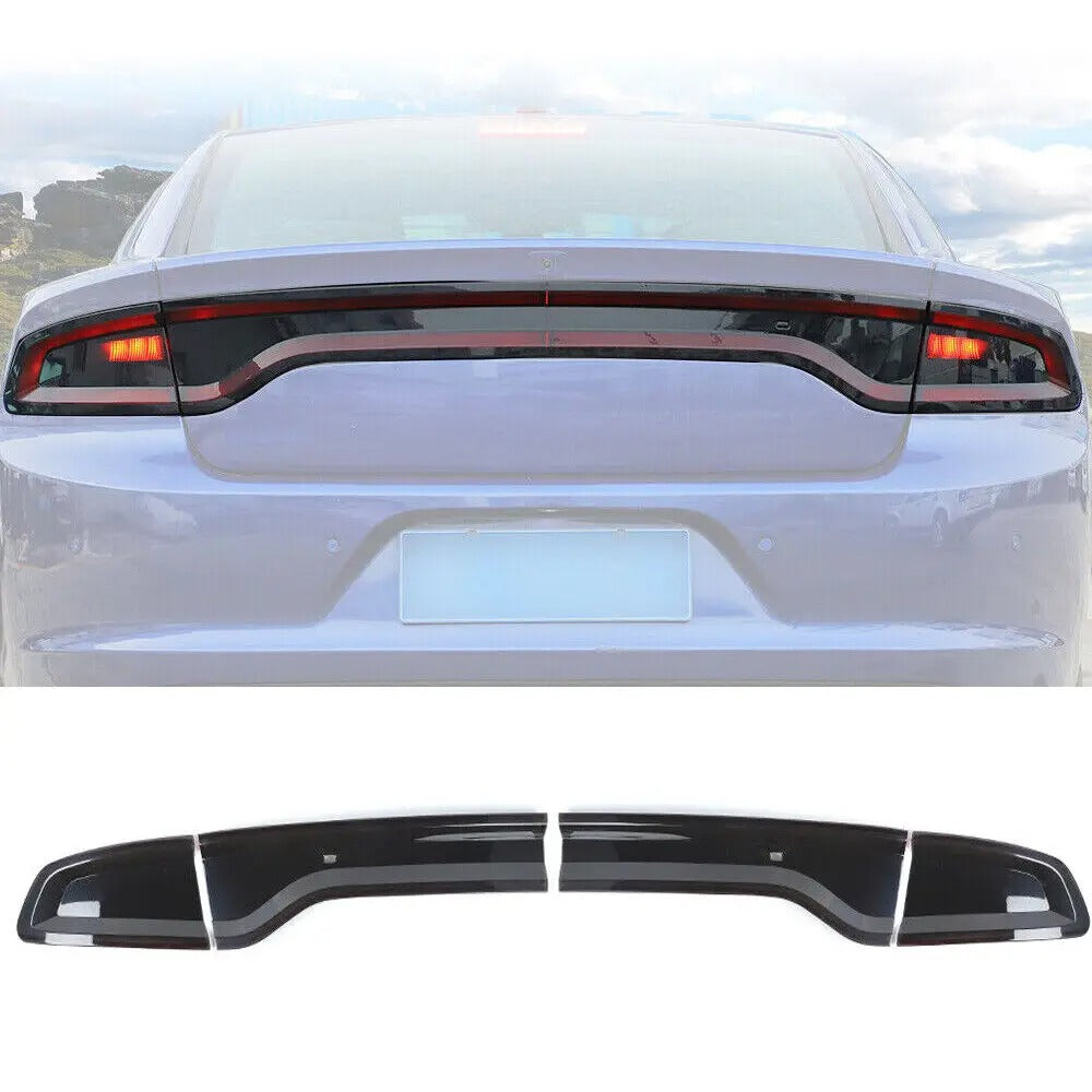 Smoked Full Tail Lights Cover For Dodge Charger