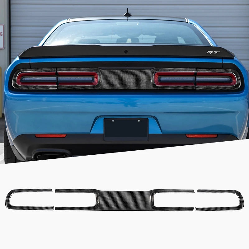 Carbon Fiber Taillight Trim For Dodge Challenger