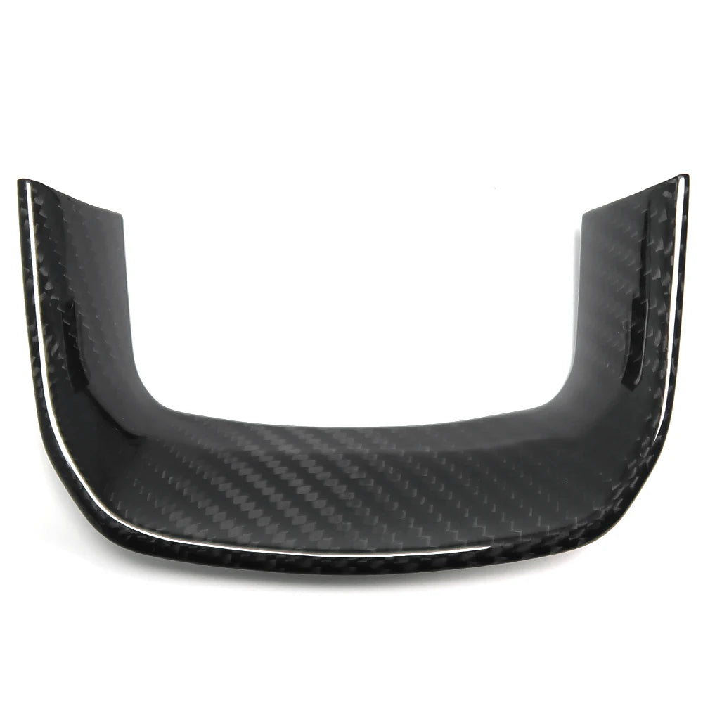 Carbon Fiber Bottom Steering Wheel U Shape Cover Trim For Ram TRX