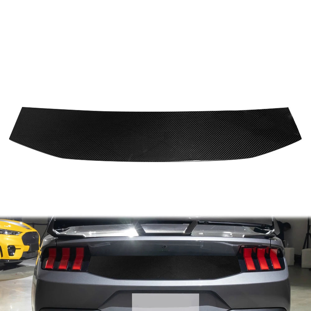 Carbon Fiber Rear Trunk Trim Panel For 2024 Mustang