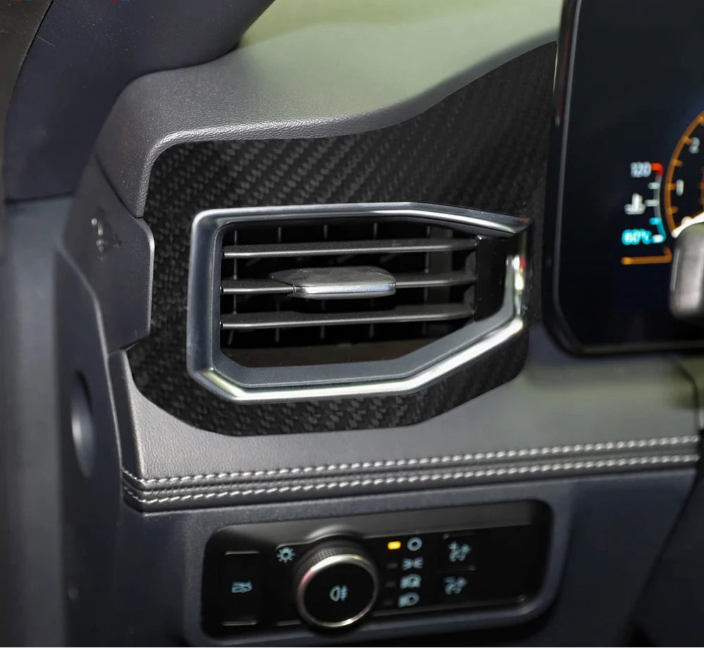 Carbon Fiber Left Air Vent Cover For 2024 Mustang