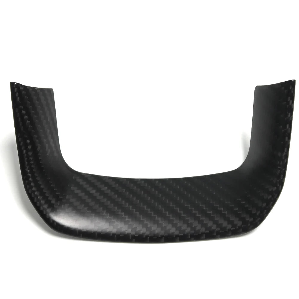 Carbon Fiber Bottom Steering Wheel U Shape Cover Trim For Ram TRX