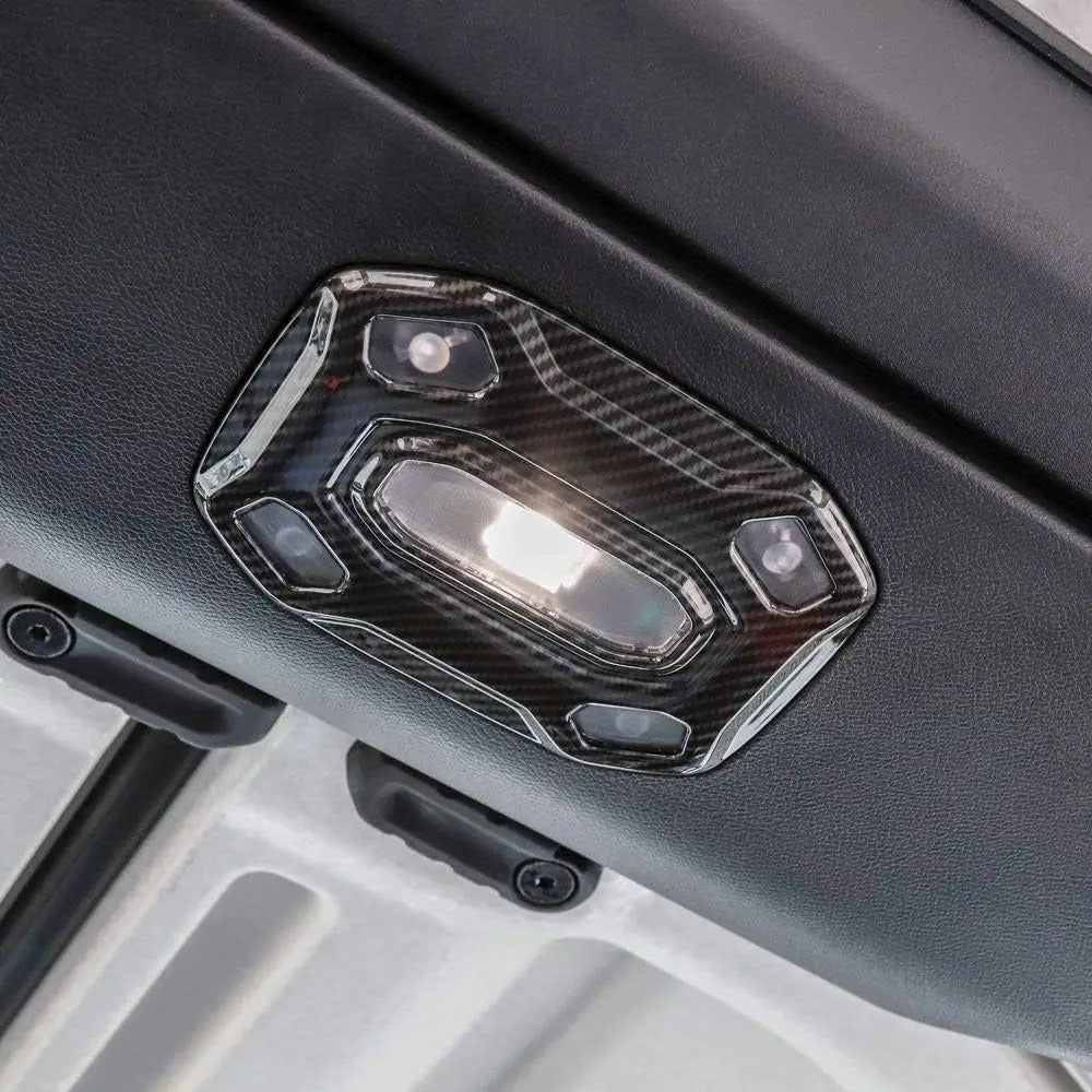 ABS Carbon Fiber Top Reading Lights Cover For Jeep Wrangler