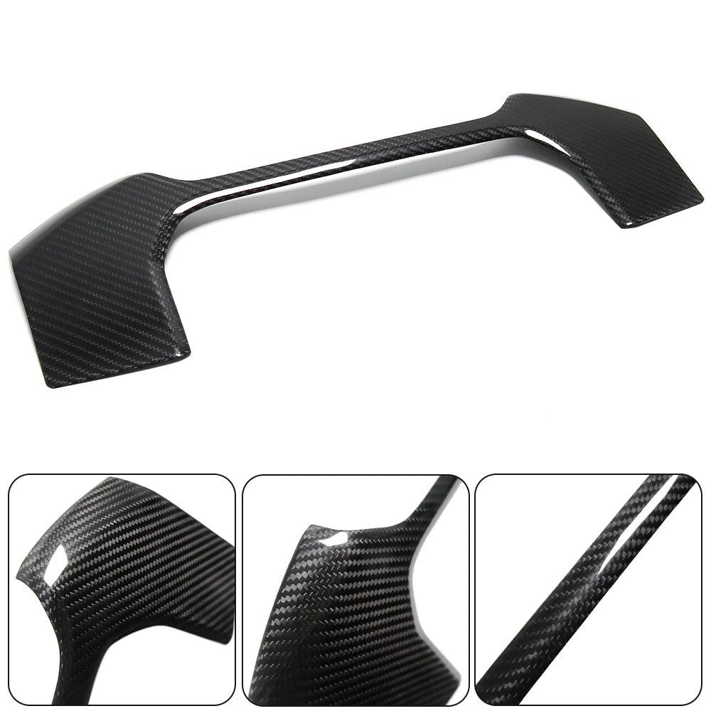 Carbon Fiber Display Screen Upper Cover Trim For Ram TRX