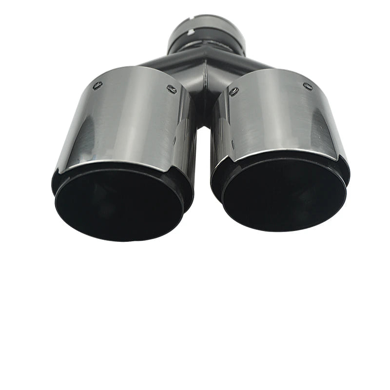 Quad Black Stainless Steel Exhaust Tips For Mustang