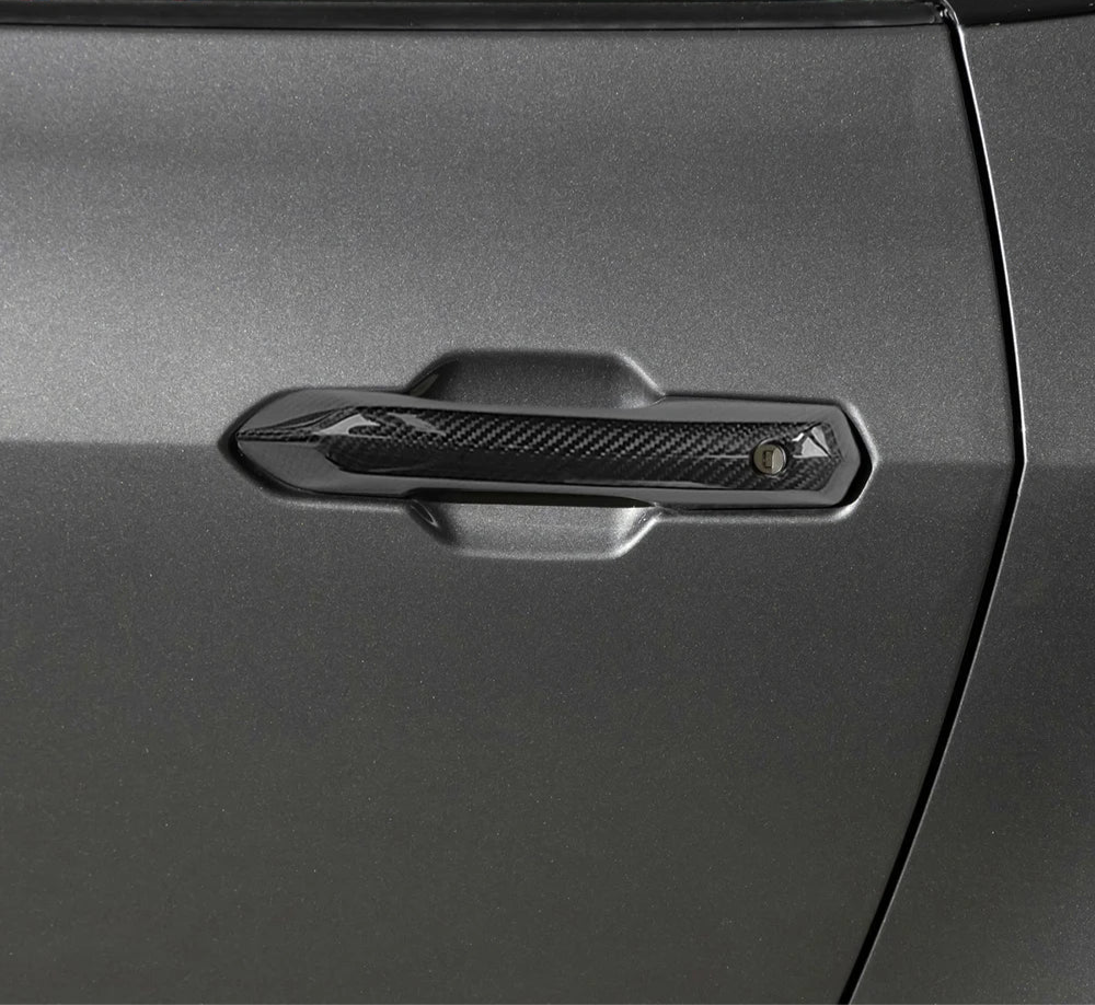 Carbon Fiber Door Handles Cover For 2024 Mustang