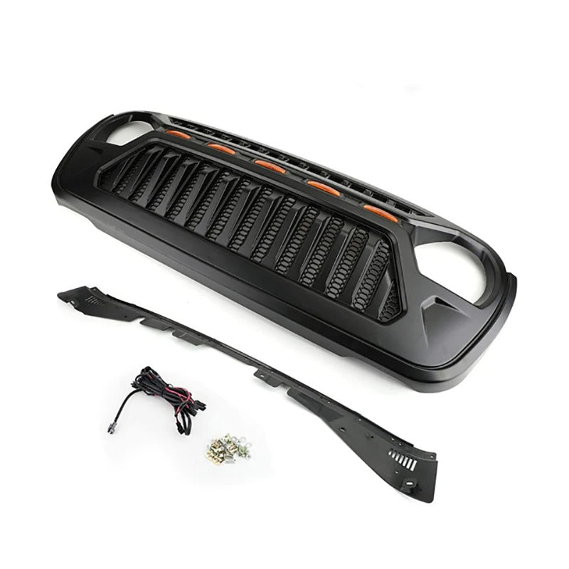 Black Front Grill (JL) For Jeep Wrangler