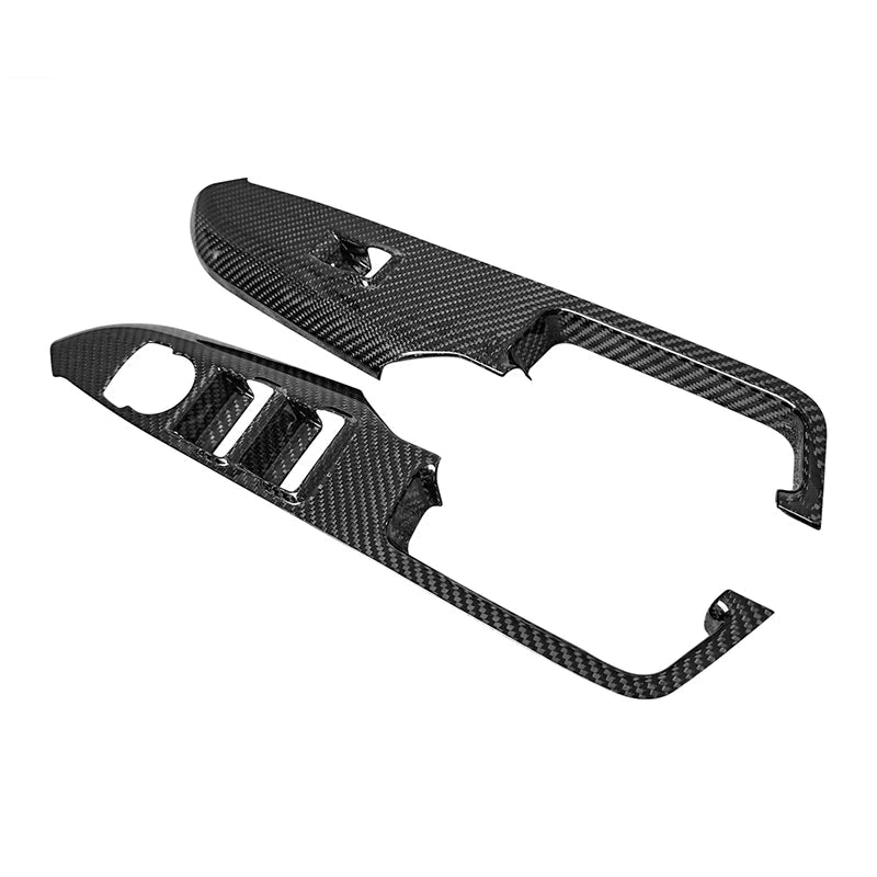 Carbon Fiber Window Controller Peniel Cover Trim For 2024 Mustang