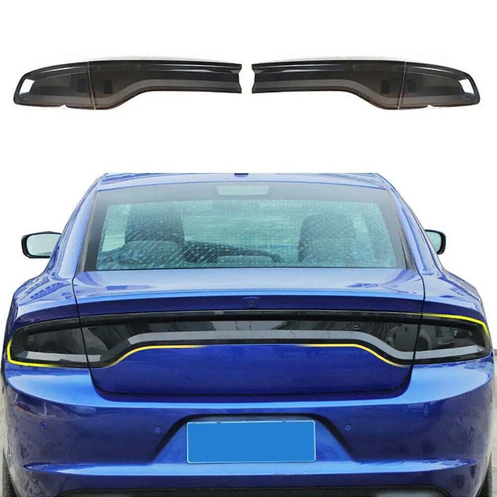 Smoked Full Tail Lights Cover For Dodge Charger