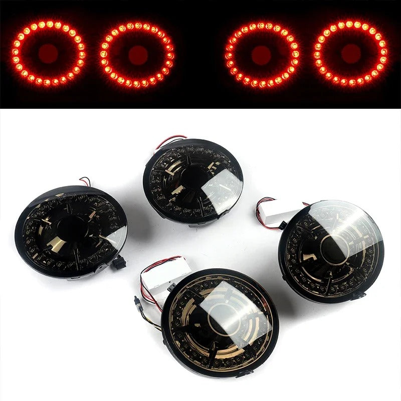 Smoked 4PC LED Taillight Brake Lamp For C6 Corvette