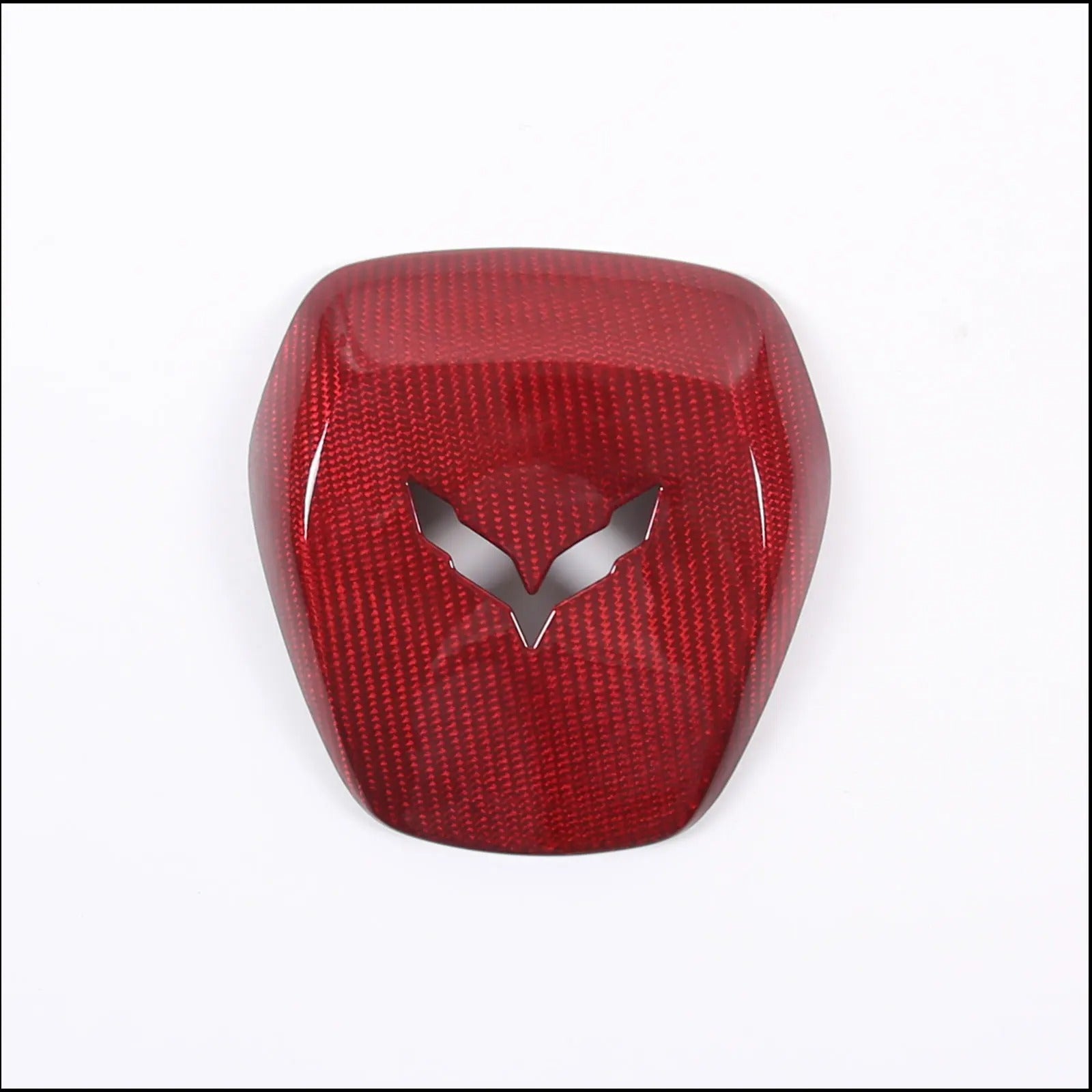 Carbon Fiber Steering Wheel Airbag Cover Trim For C7 Corvette