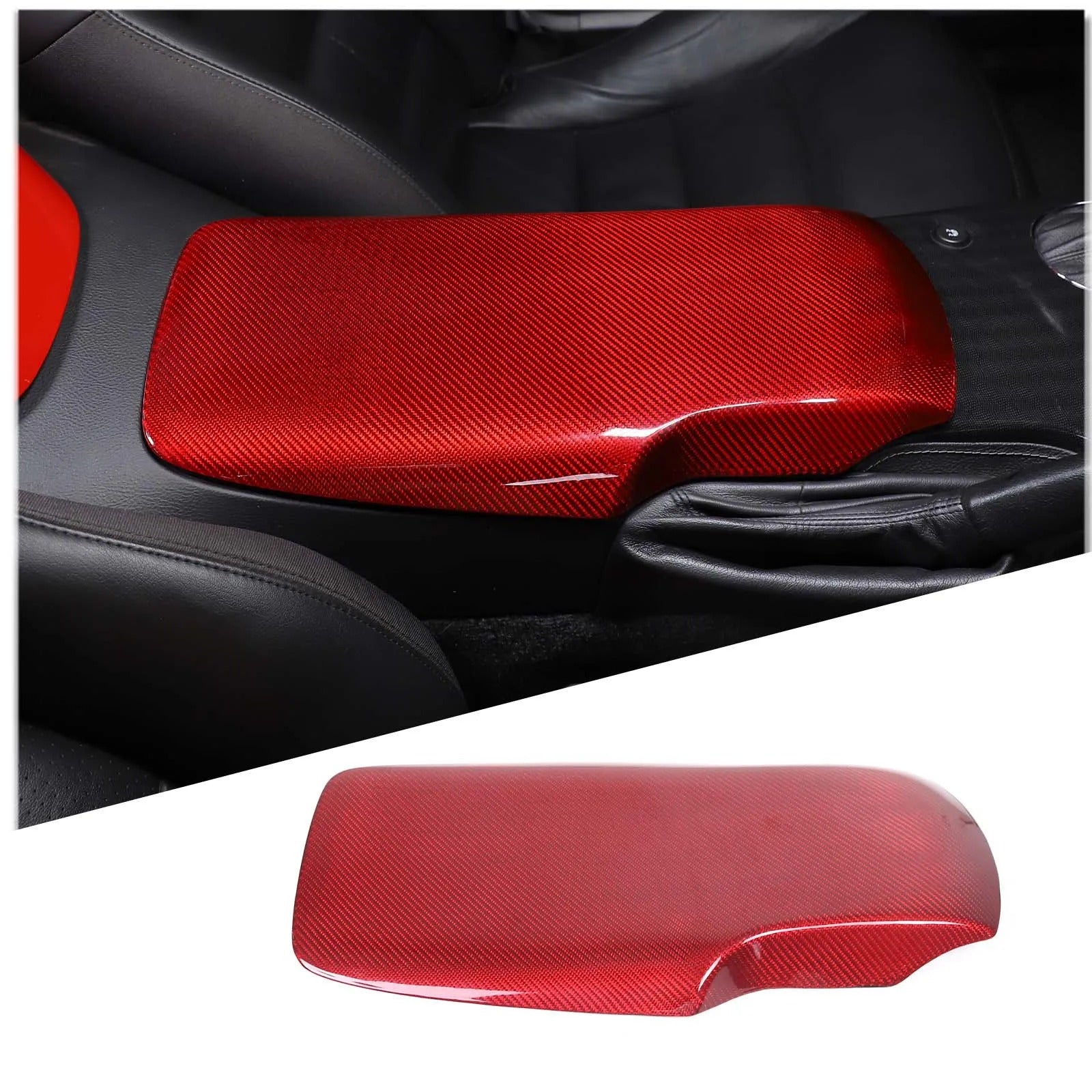 Carbon Fiber Armrest Cover Trim For C6 Corvette